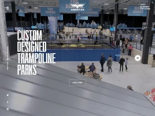 「Trampoline Park Manufacturers &amp; Park Equipment | Ninja Courses」のキャプチャ画像