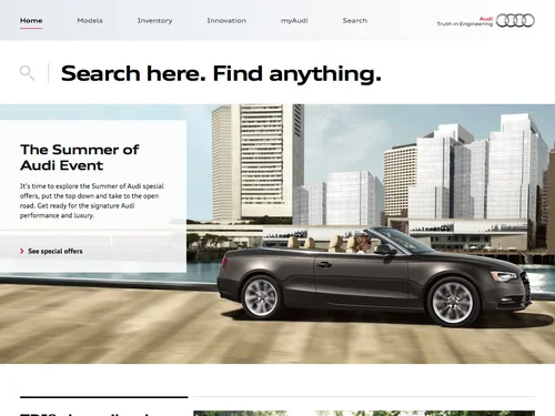 「Audi USA | This is Truth in Engineering.」のキャプチャ画像