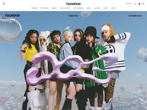 「Hypebae ISSUE004 / XG」のキャプチャ画像
