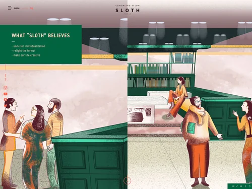 「SLOTH｜COWORKING SALON」のキャプチャ画像
