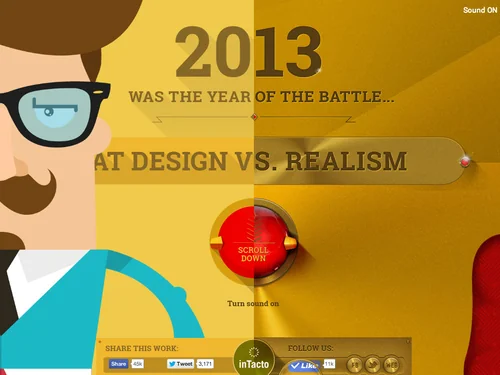 「Intacto 2013 FLAT DESIGN vs REALISM」のキャプチャ画像