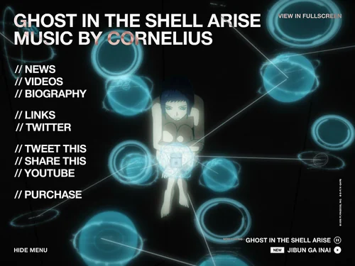 「GHOST IN THE SHELL ARISE MUSIC BY CORNELIUS」のキャプチャ画像