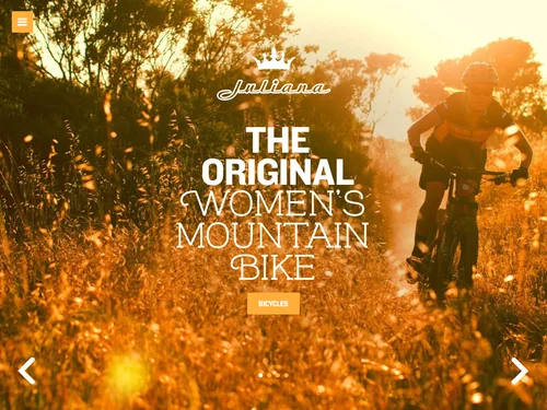 「Juliana Bicycles | The Original Women's Mountain Bike」のキャプチャ画像