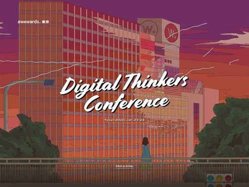 「Web Design Conference Tokyo - Digital Thinkers - UX / UI Event - Awwwards」のキャプチャ画像