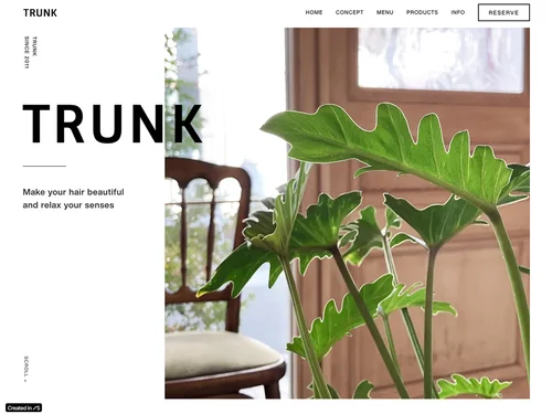 「TRUNK（トランク）｜小田急相模原のヘアサロン」のキャプチャ画像