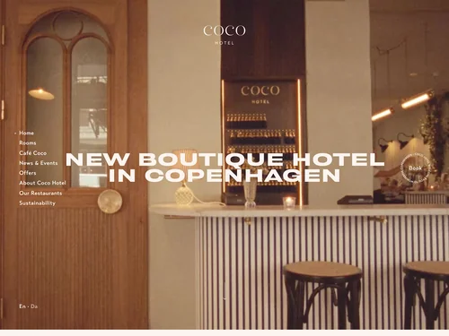 「Cafe Coco - Enjoy fresh, organic coffee or a light meal in a chic getaway – Coco Hotel」のキャプチャ画像
