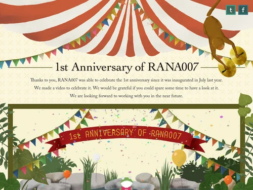 「1st Anniversary of RANA007」のキャプチャ画像