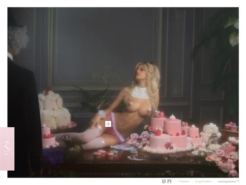 「Zahia Dehar Official Website - Zahia By」のキャプチャ画像