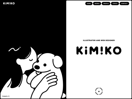 「Kimiko Portfolio」のキャプチャ画像