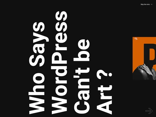 「QI Catalog - Who Says WordPress can't be art?」のキャプチャ画像
