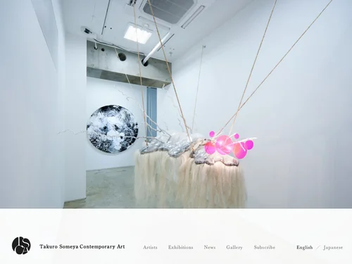 「Takuro Someya Contemporary Art / TSCA」のキャプチャ画像