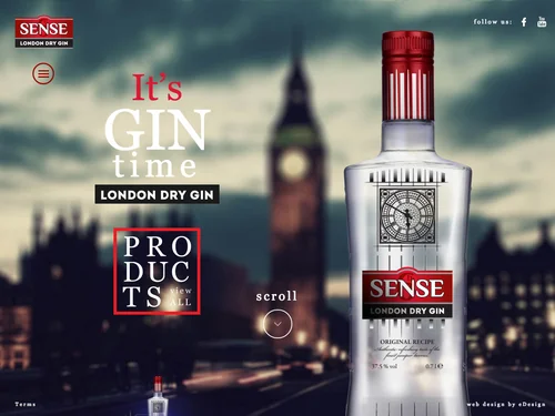 「6th Sense London dry gin」のキャプチャ画像
