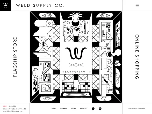 「WELD SUPPLY CO. | 名古屋のライフスタイルブランド」のキャプチャ画像