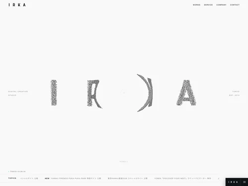 「IRKA inc」のキャプチャ画像