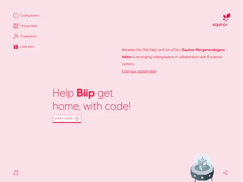 「Coding is fun!」のキャプチャ画像