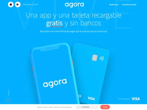 「Agora / Más que una tarjeta, es un estilo de vida」のキャプチャ画像