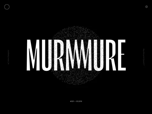 「Murmure - French creative agency located in Caen and Paris」のキャプチャ画像