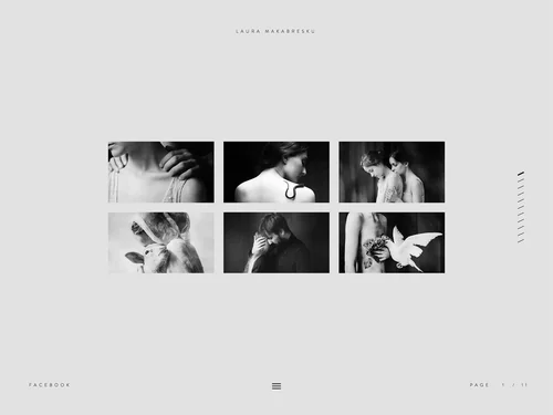 「Laura Makabresku • Home」のキャプチャ画像