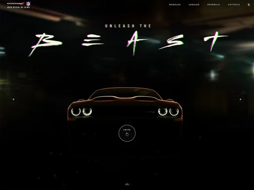 「Muscle Cars | Dodge M&eacute;xico」のキャプチャ画像