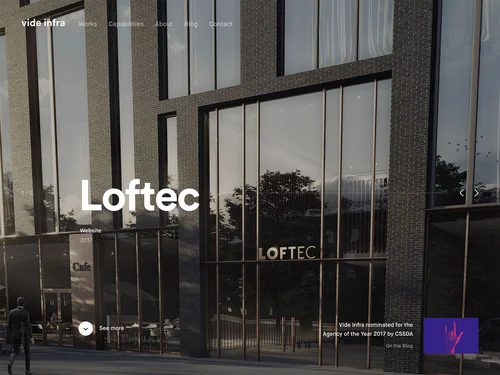 「Vide Infra — High-Class Design And Technology Solutions For The Web And Beyond」のキャプチャ画像