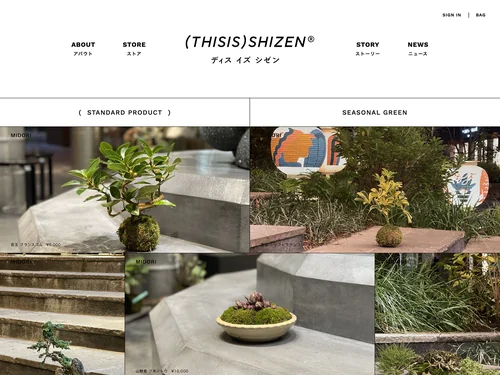「(THISIS)SHIZEN｜ディス イズ シゼン」のキャプチャ画像
