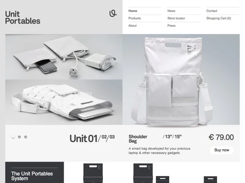 「Unit Portables | Welcome」のキャプチャ画像