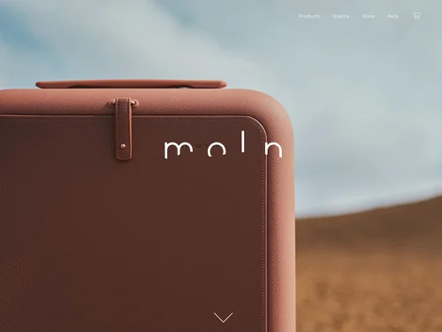 「moln | 鞄のようなスーツケース」のキャプチャ画像