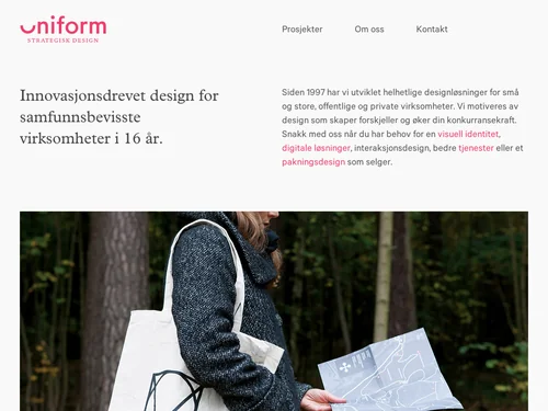 「Uniform Strategisk Design」のキャプチャ画像