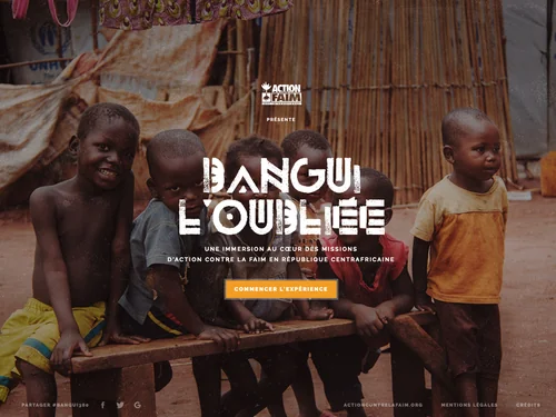 「Bangui l'oubliée - Action contre la Faim」のキャプチャ画像