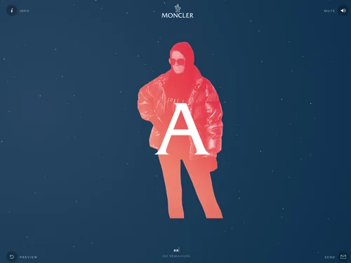 「Merry Christmas from Moncler」のキャプチャ画像