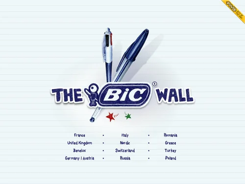 「The Bic® Wall」のキャプチャ画像