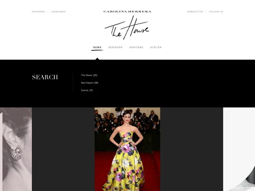 「Inside the House - Carolina Herrera」のキャプチャ画像