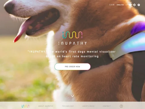 「INUPATHY - the world’s first dogs mental visualizer」のキャプチャ画像