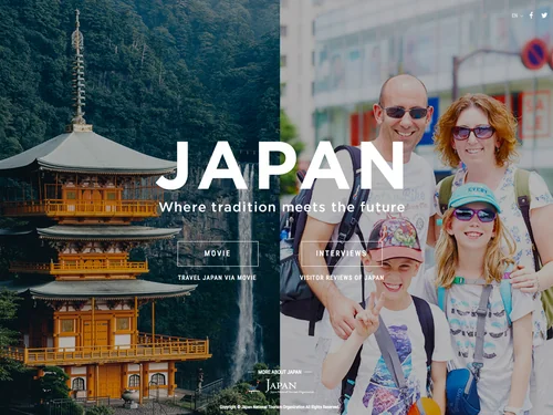 「JAPAN Where tradition meets the future」のキャプチャ画像