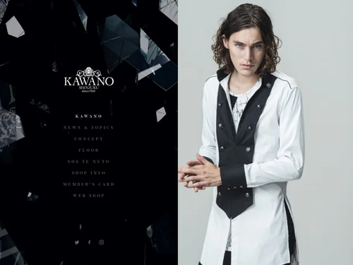 「KAWANO | セレクトショップ」のキャプチャ画像