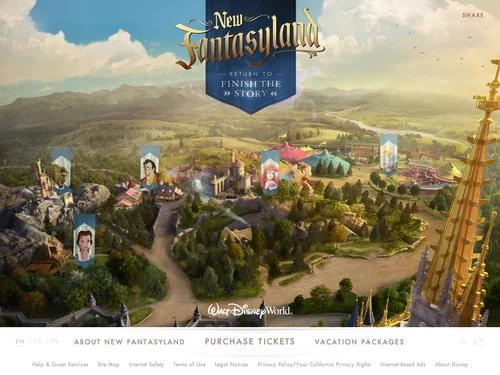 「New Fantasyland | Walt Disney World Resort」のキャプチャ画像