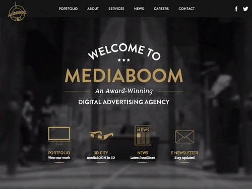 「mediaBOOM | Web Design CT | Award Winning Web Development CT」のキャプチャ画像