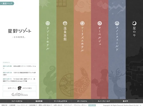 「星野リゾート」のキャプチャ画像