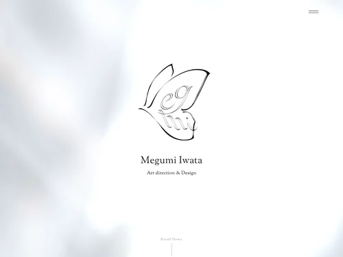 「Megumi Iwata | 東京のブランディングデザイン事務所」のキャプチャ画像