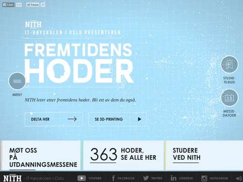 「NITH, IT-høyskolen i Oslo, leter etter fremtidens hoder」のキャプチャ画像