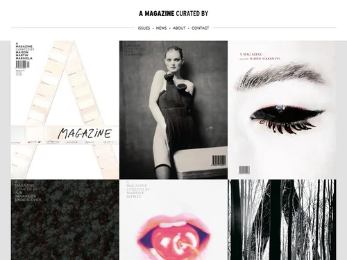 「A MAGAZINE curated by」のキャプチャ画像