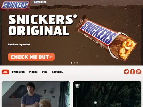 「Snickers&reg;」のキャプチャ画像