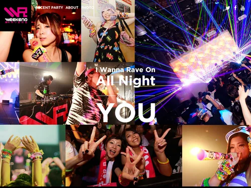 「WEEKEND RAVERS｜東京NO.1モンスターハードコアパーティーWR」のキャプチャ画像