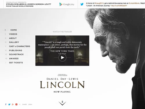 「Lincoln」のキャプチャ画像