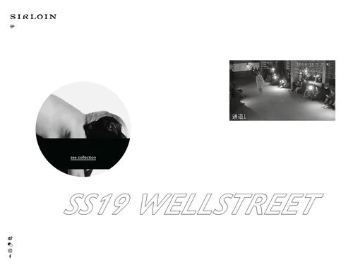 「SIRLOIN | Shanghai based international label」のキャプチャ画像