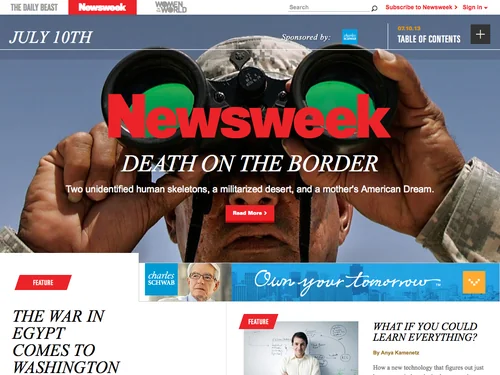 「Newsweek - Newsweek and The Daily Beast」のキャプチャ画像