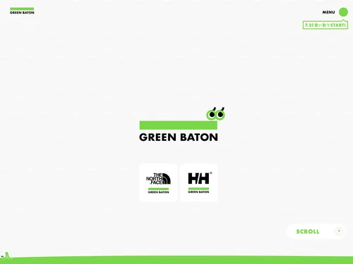 「GREEN BATON | みんなでつくる、サステナブル・レーベル」のキャプチャ画像