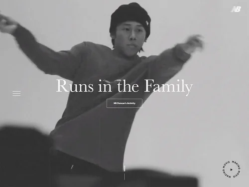「Runs in the Family | ニューバランス 【New Balance】」のキャプチャ画像