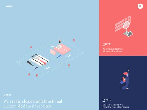 「wrk - French Creative Web Studio」のキャプチャ画像