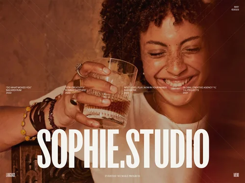 「SOPHIE.STUDIO - [ A BRAND, DIGITAL EXPERIENCE, MOTION STUDIO ]」のキャプチャ画像